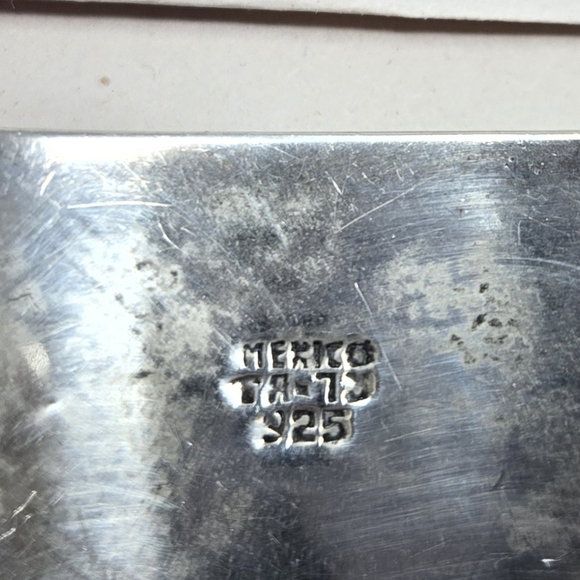 Taxco Sterling Silver Mexico Vintage 2 Tone Elephant Cuff Bracelet Good Luck 30G - Picture 11 of 11